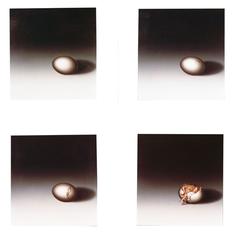 Ei (Entwicklung) – Acryl / Papier, je 54,5 x 52 cm, 1971